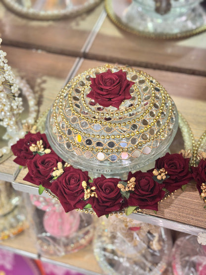 Floral with Pearls Churi Plate Design 2