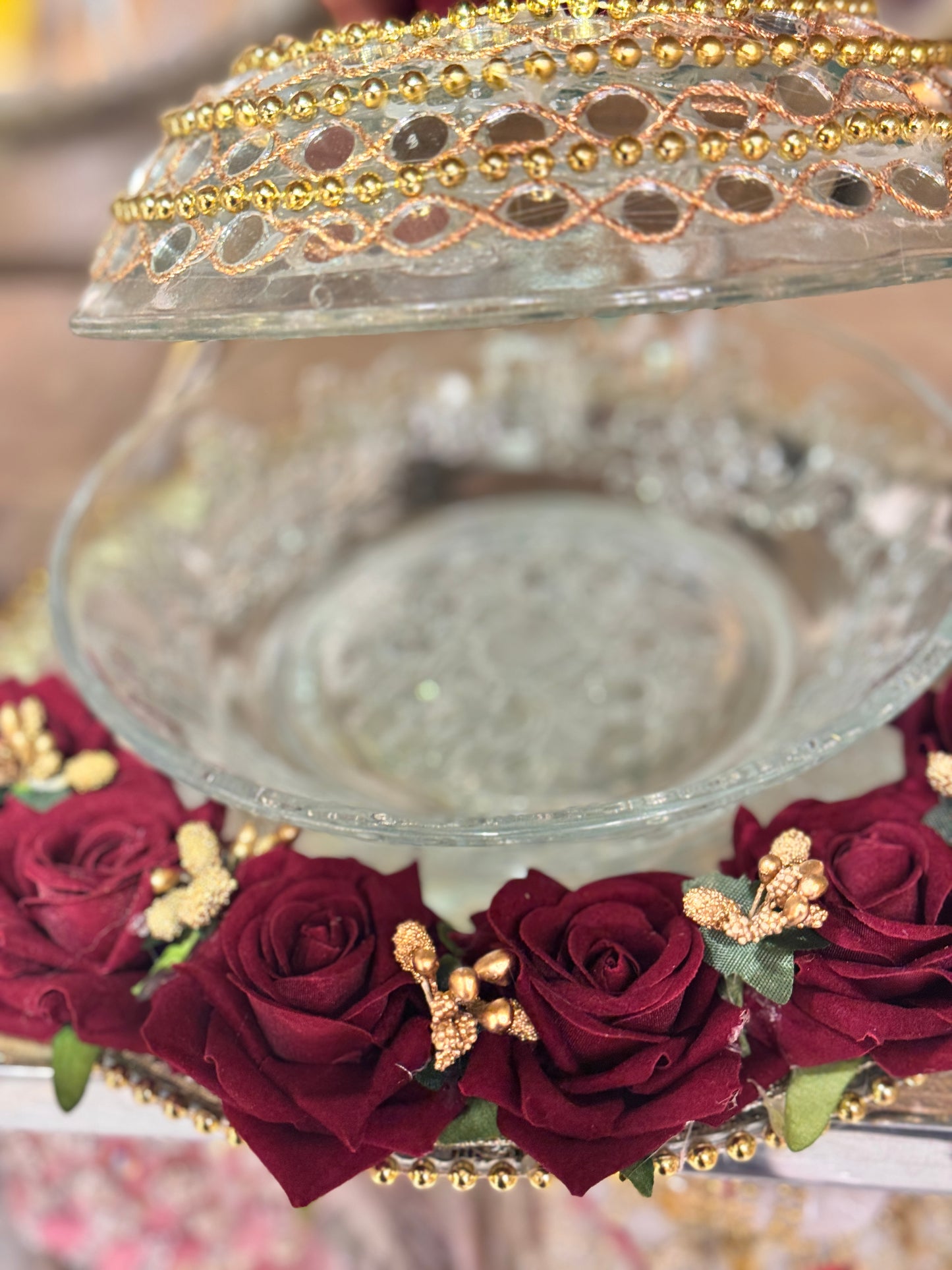 Floral with Pearls Churi Plate Design 2