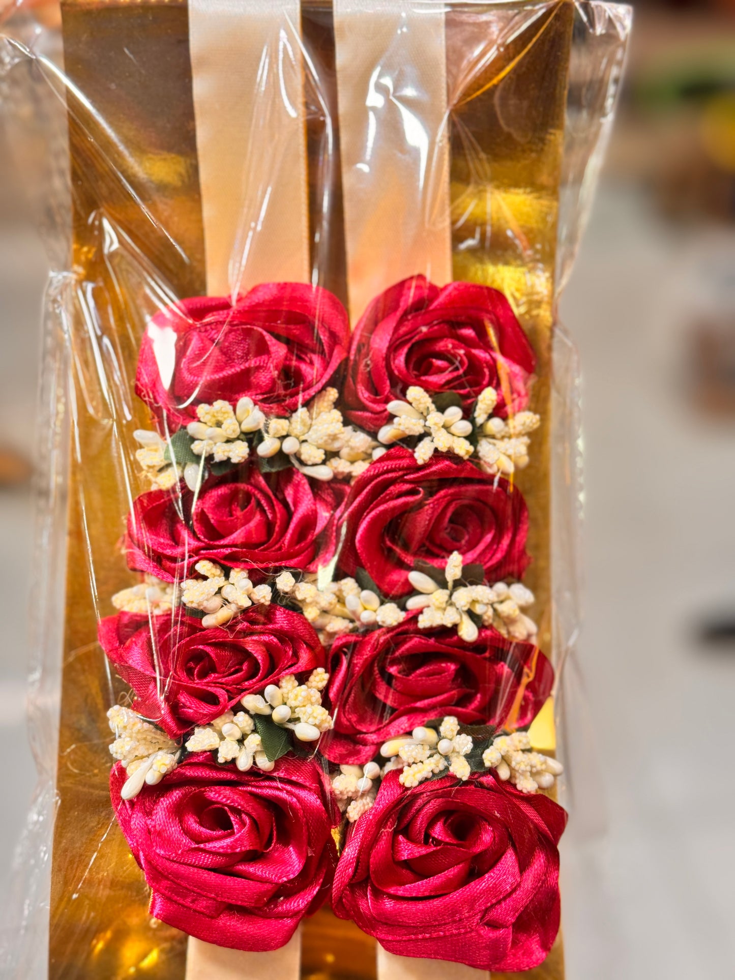 Ribbon Flower Gajray Pair