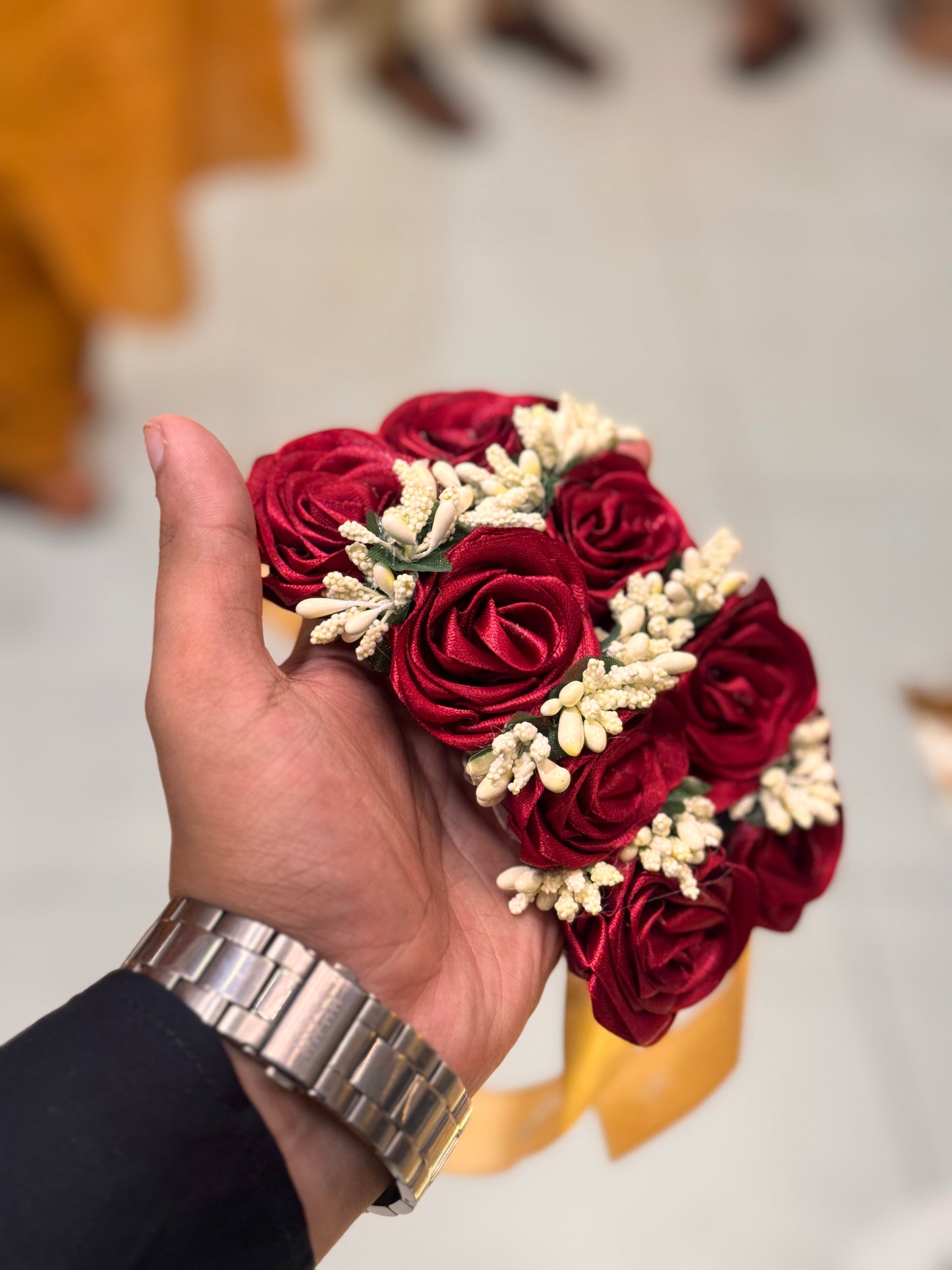 Ribbon Flower Gajray Pair