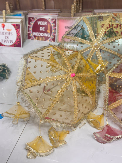 Decorative Umbrella with Tessels