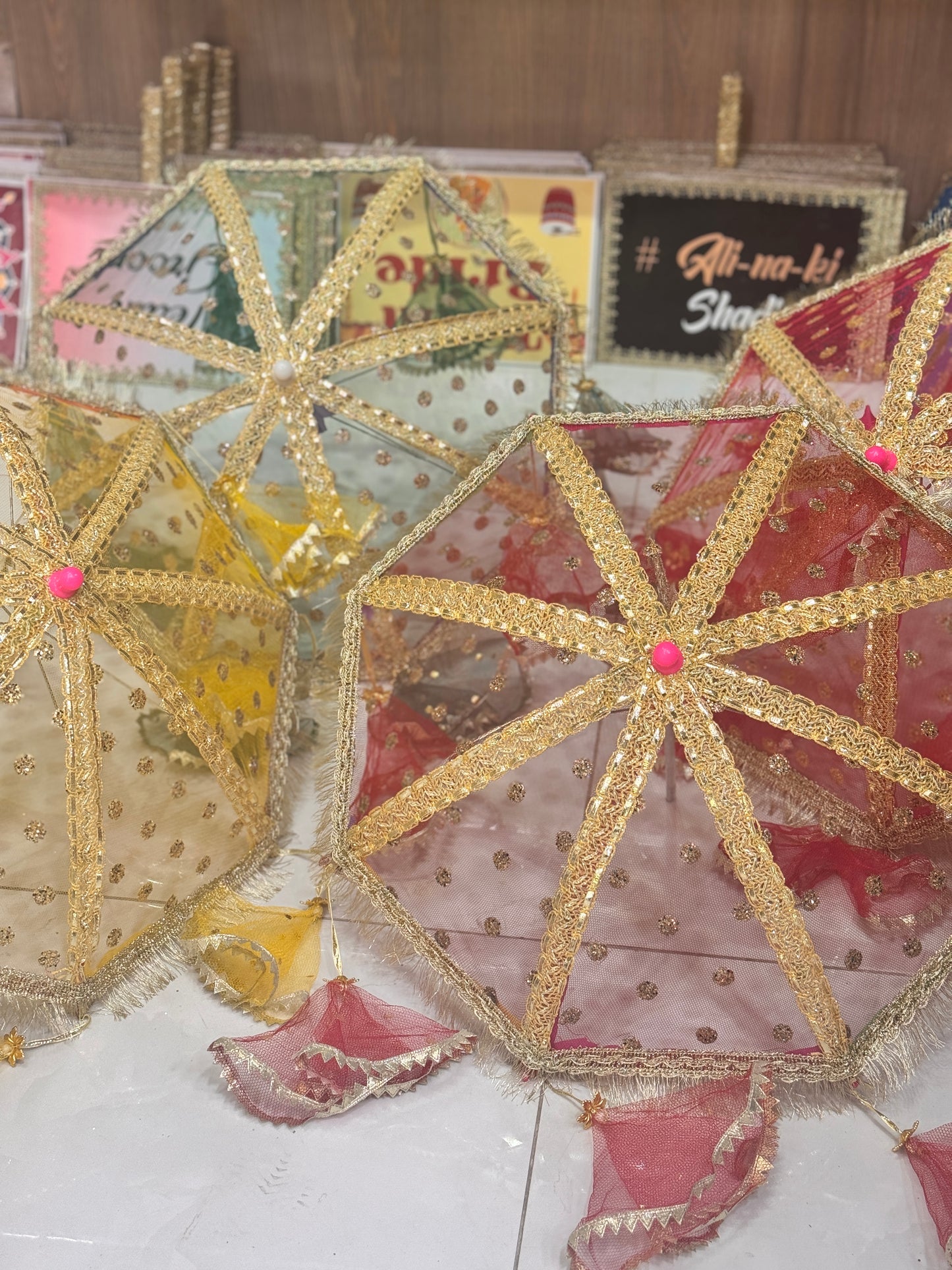 Decorative Umbrella with Tessels
