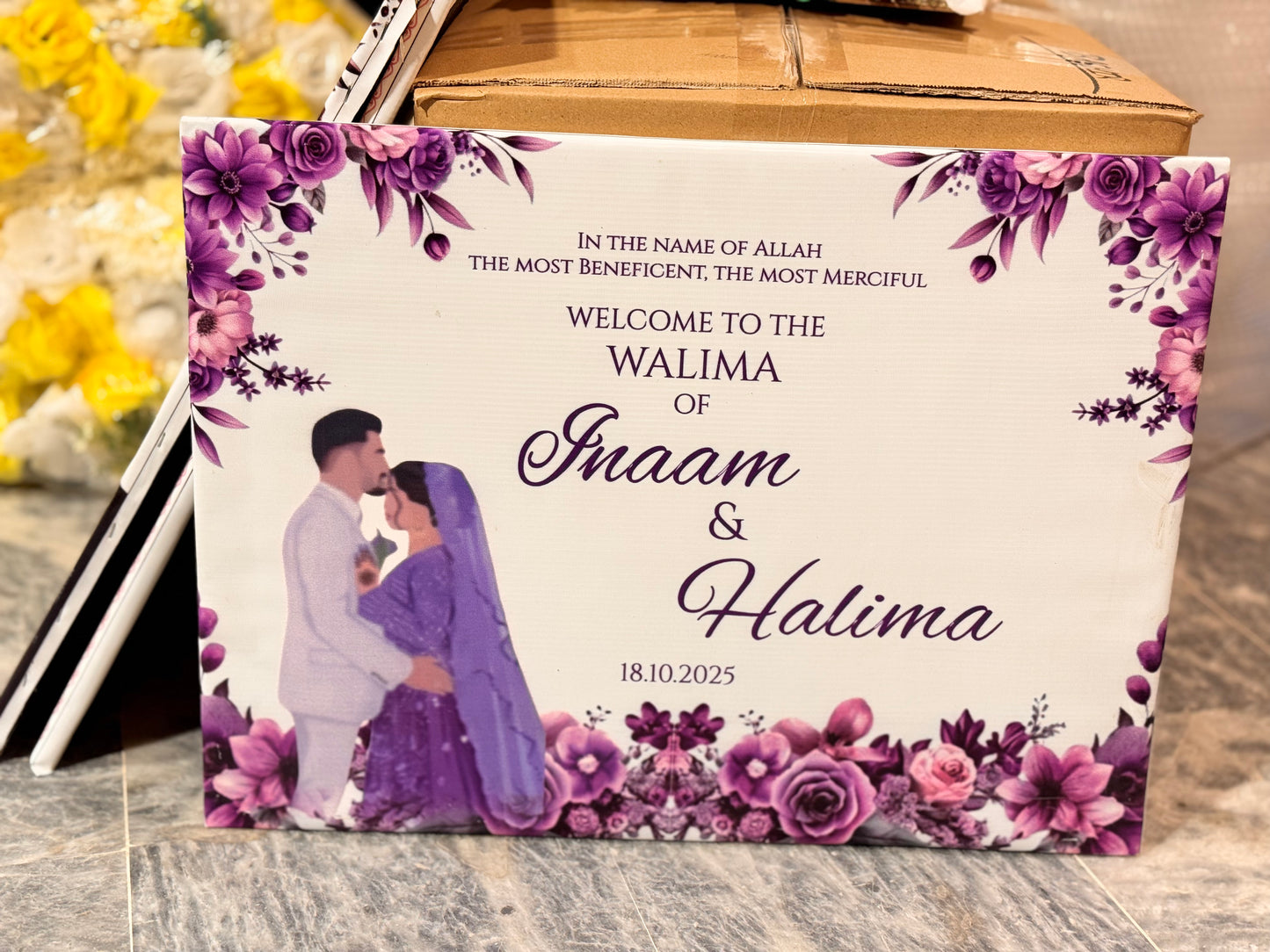 Wedding Panaflex Boards