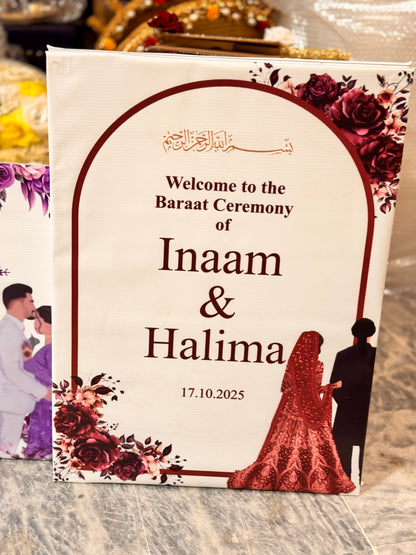 Wedding Panaflex Boards