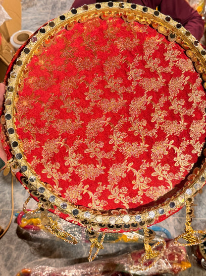 Velvet Round Hanging Tray
