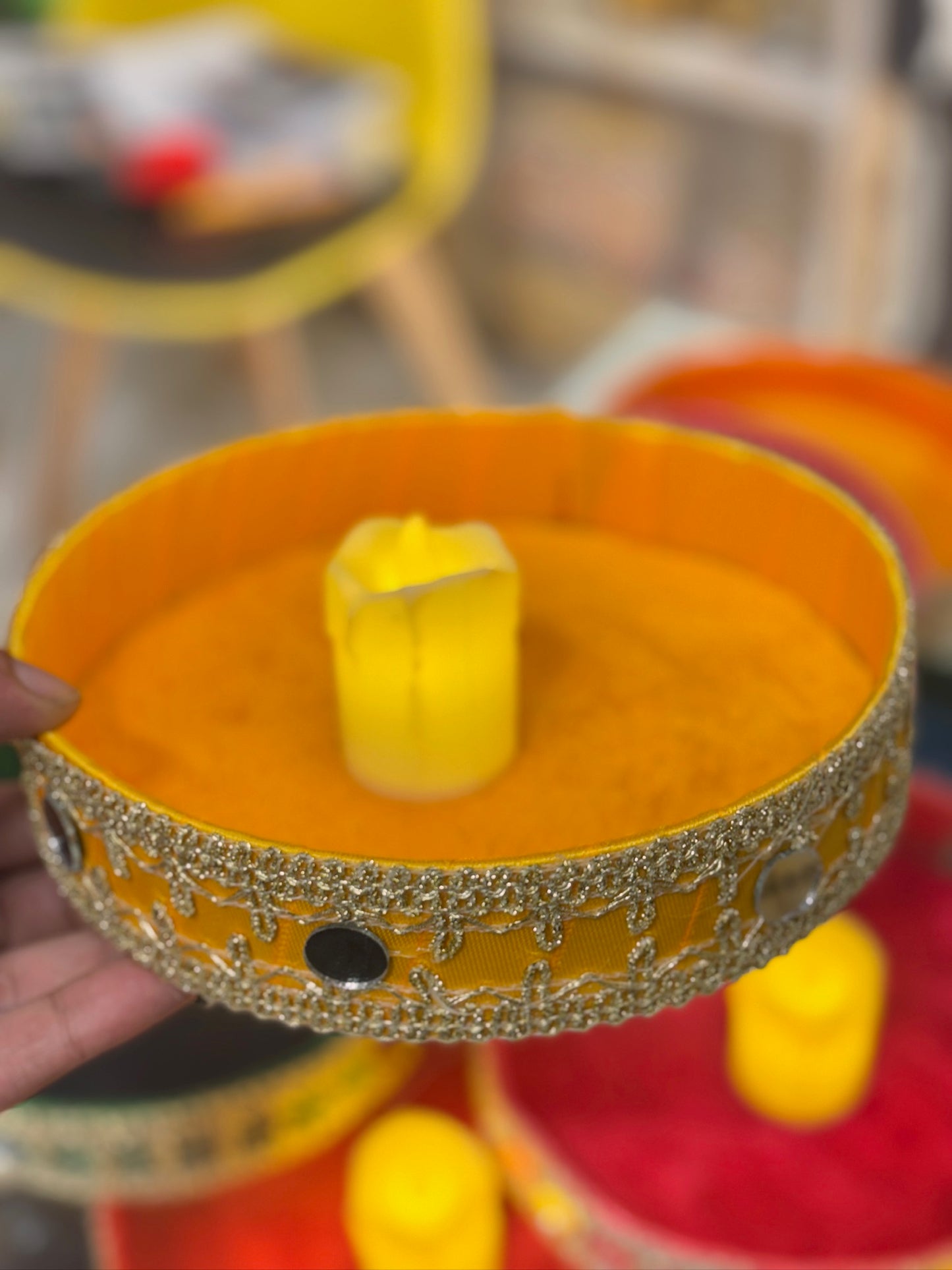 Round Velvet Plate