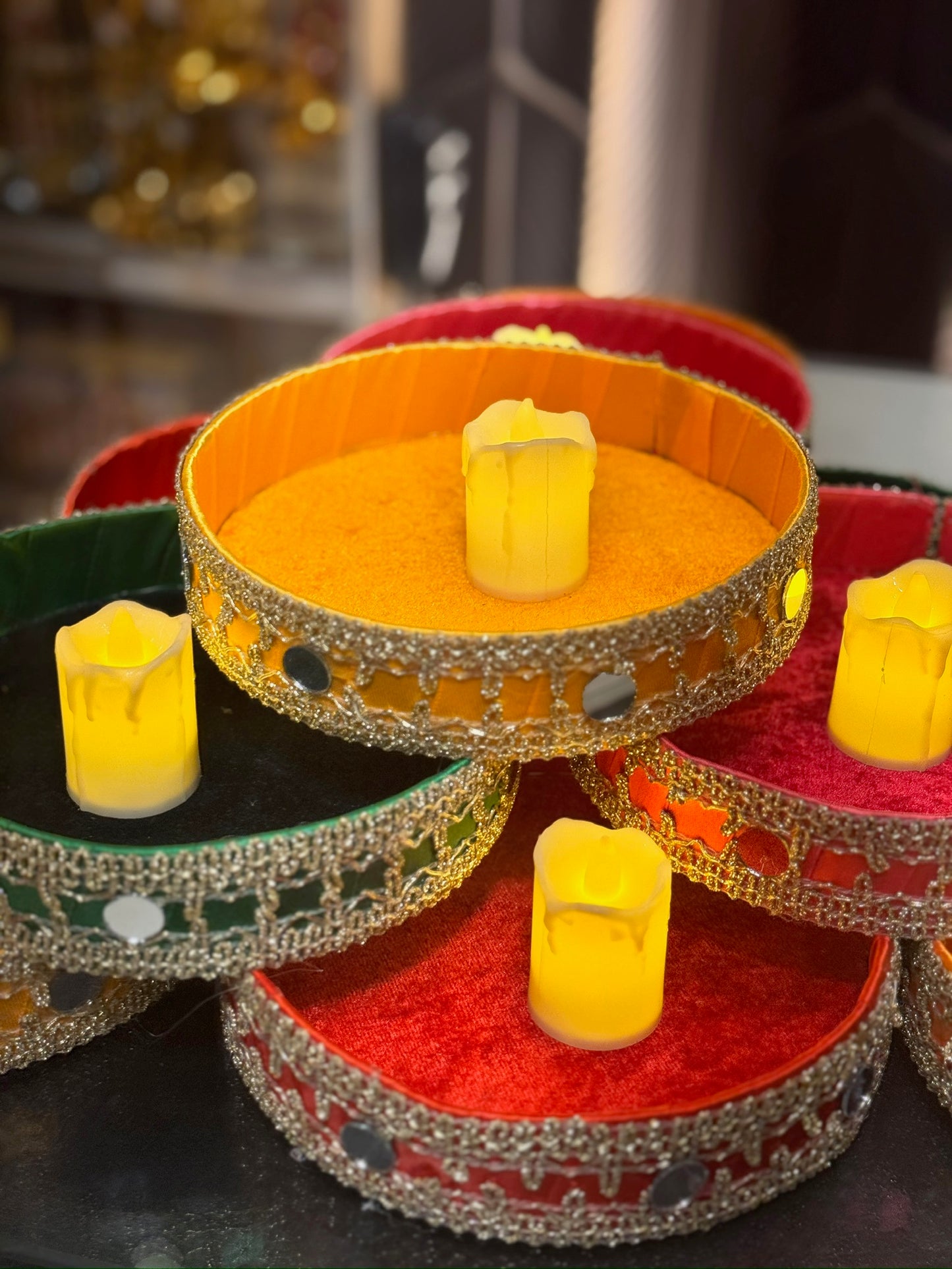 Round Velvet Plate