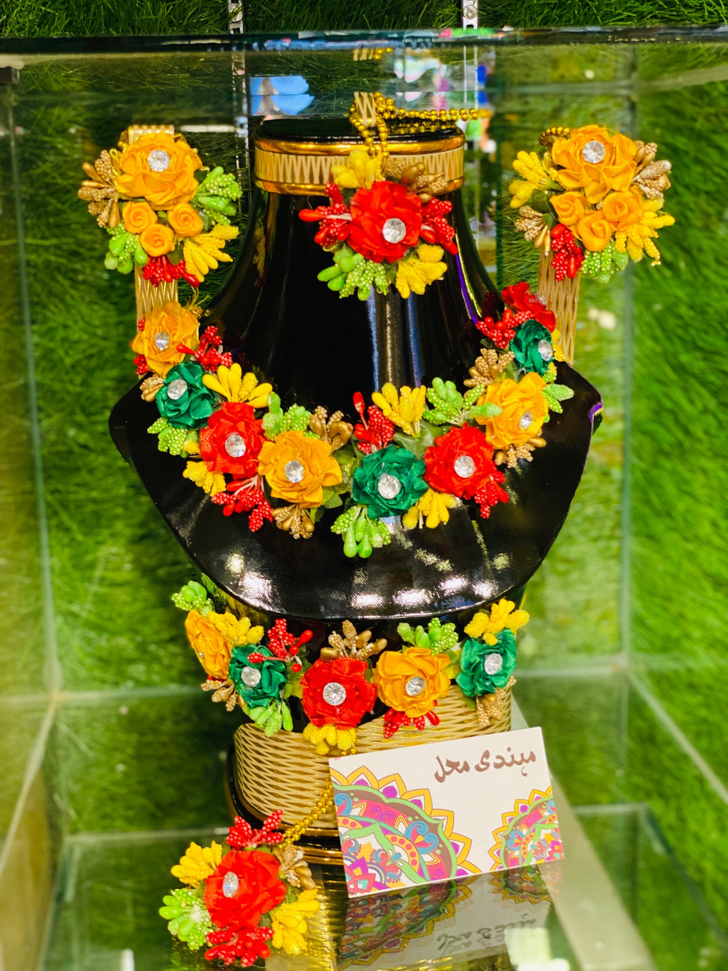 Floral Nagh Design Jewelry Set