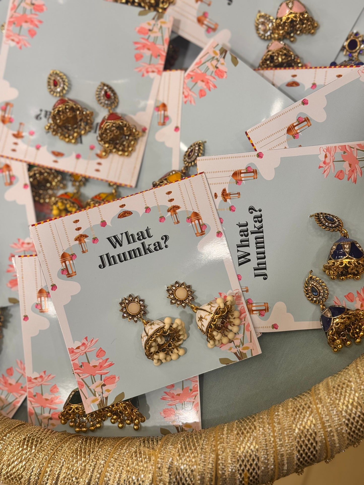 Metal Jhumka With Card