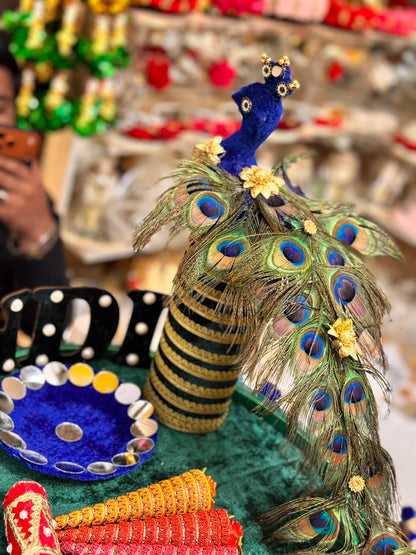 Peacock Theme Mehndi Thaal