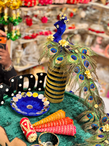 Peacock Theme Mehndi Thaal
