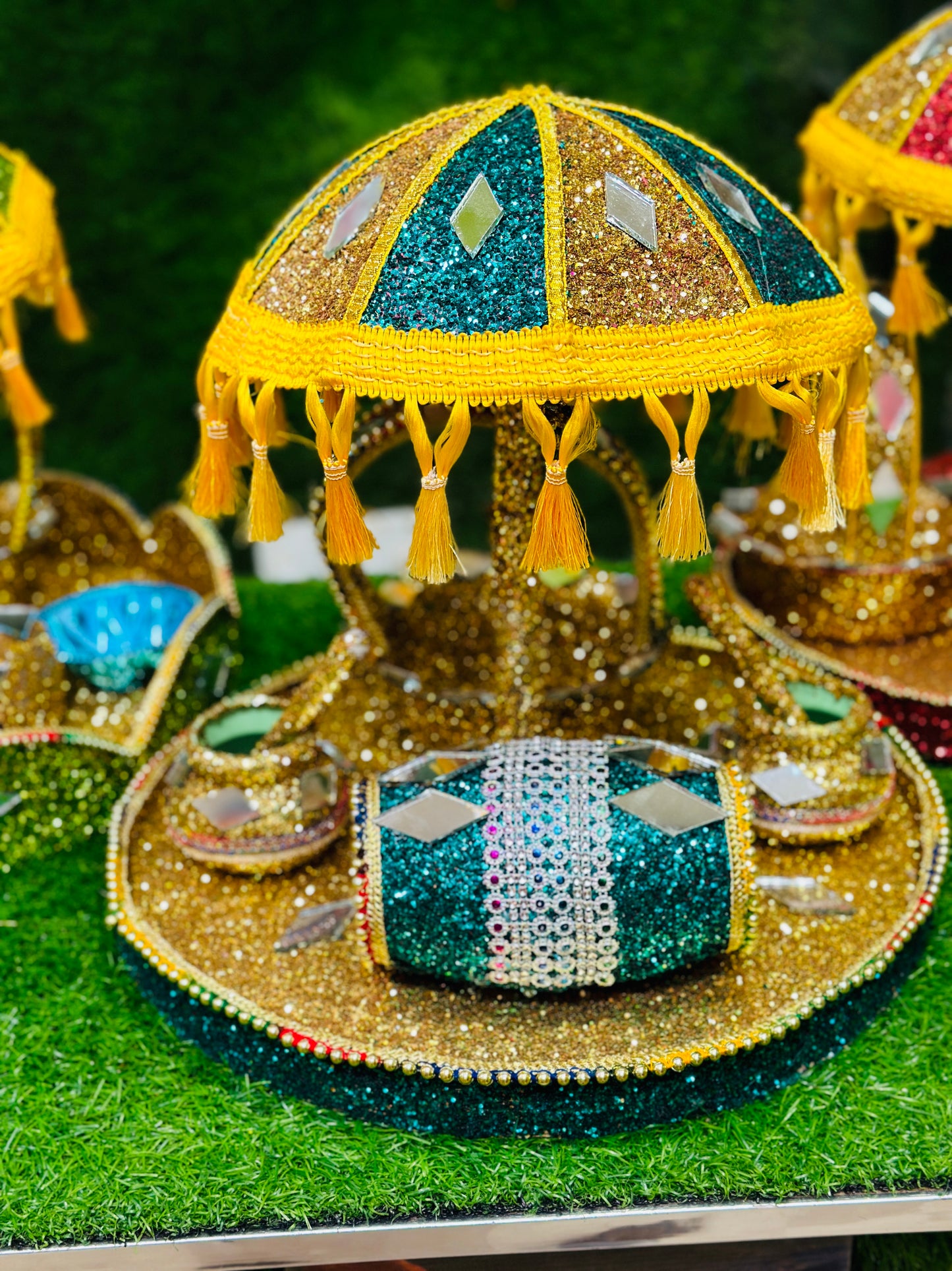 Glitter Umberalla Rasam Thaal