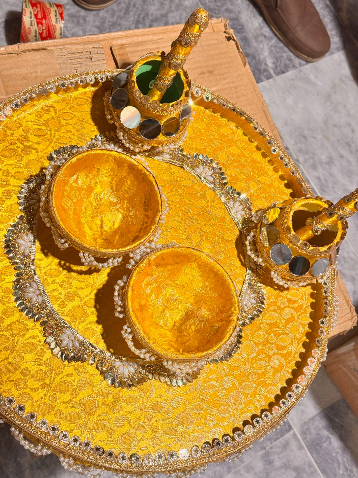 Mehndi Plate Design Thaal