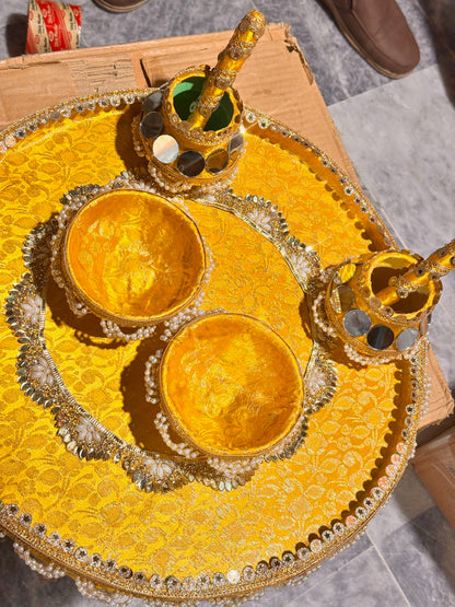 Mehndi Plate Design Thaal