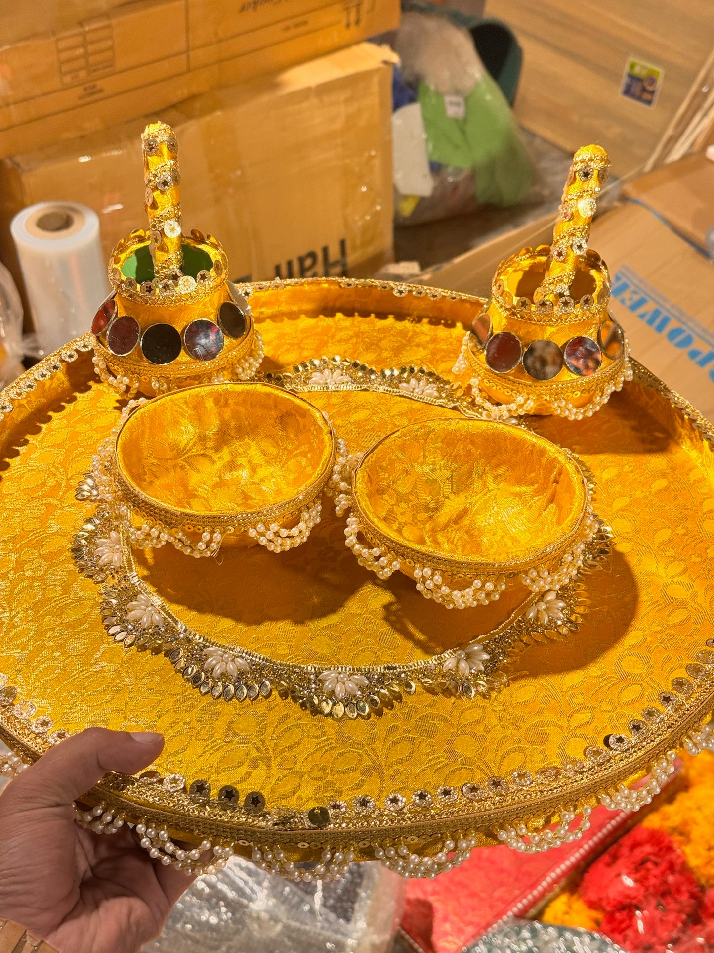 Mehndi Plate Design Thaal