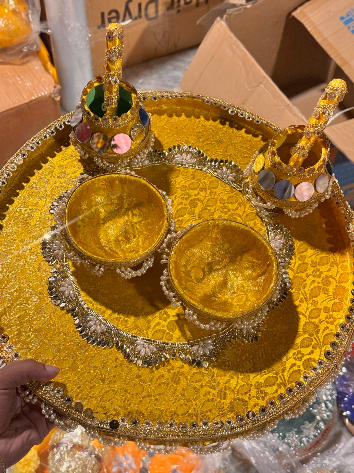 Mehndi Plate Design Thaal
