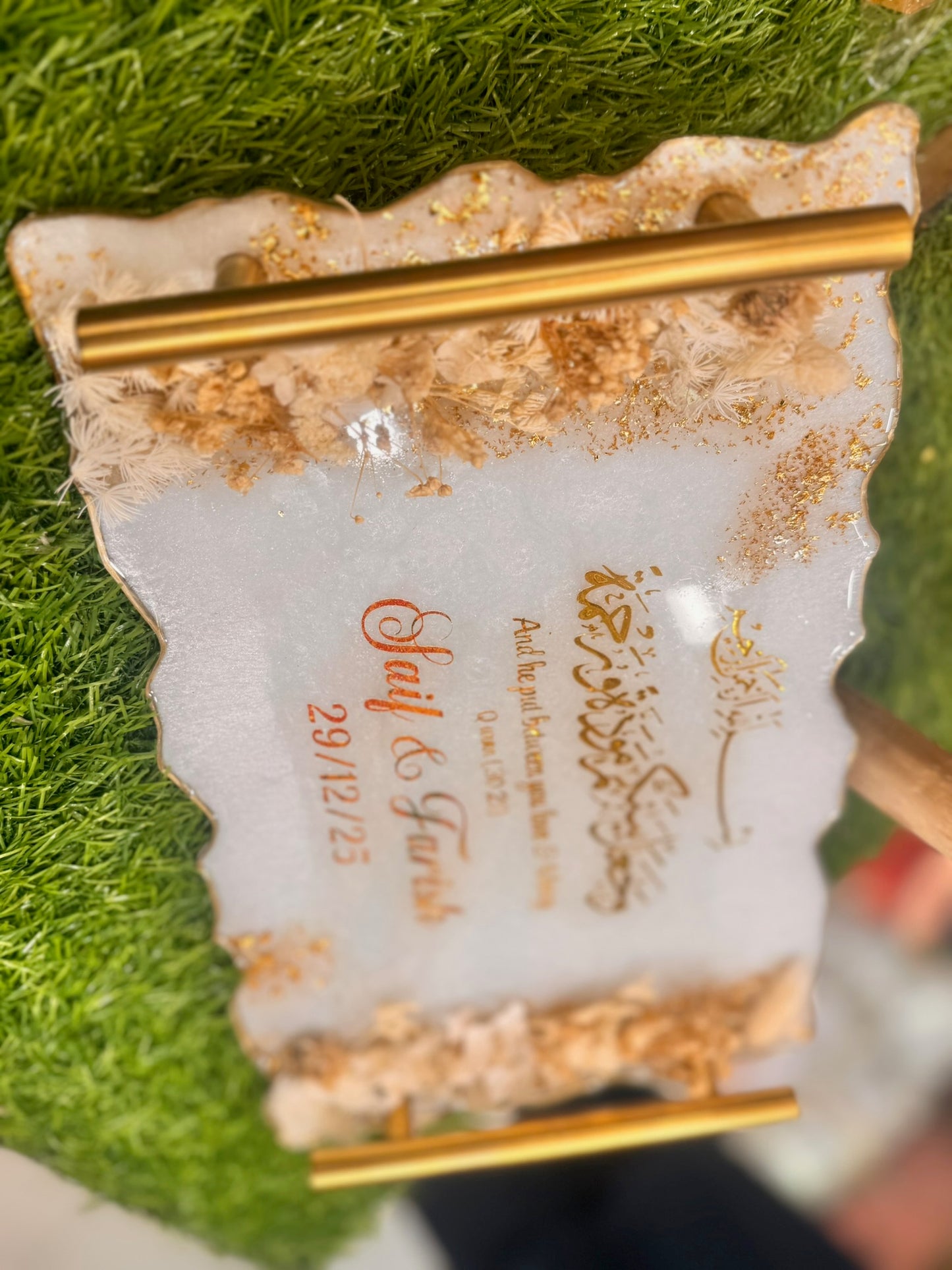 Square Design Resin Plate