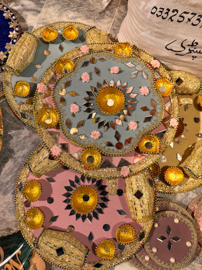 Diya Plate Pastel Theme