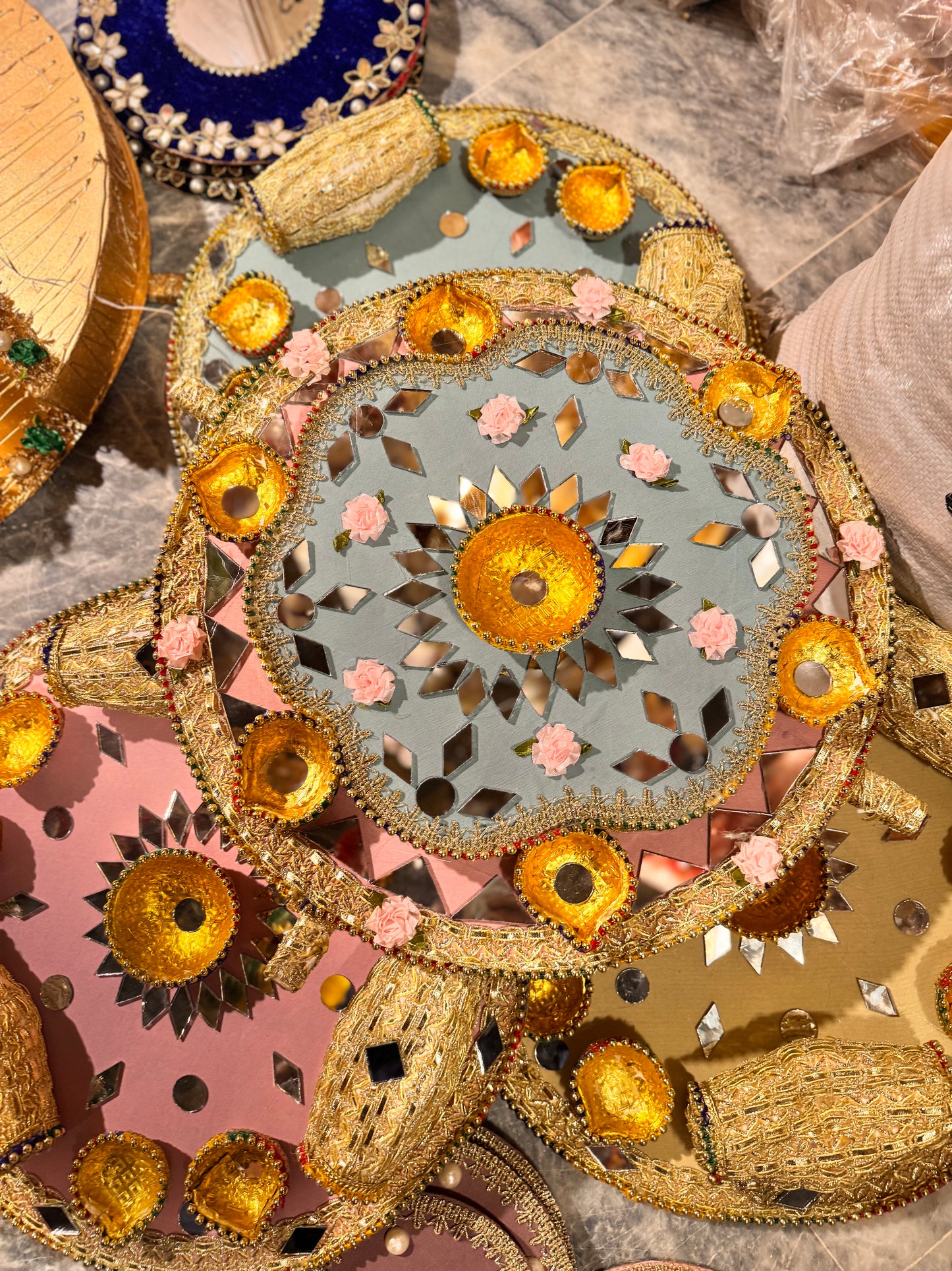 Diya Plate Pastel Theme