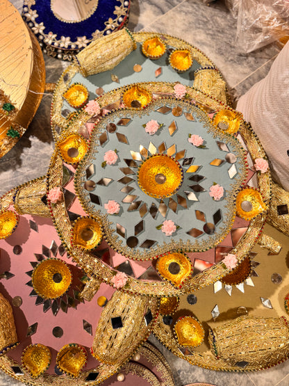 Diya Plate Pastel Theme