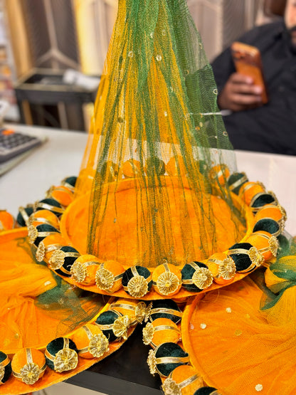 Velvet Ball Net Mehndi Tray