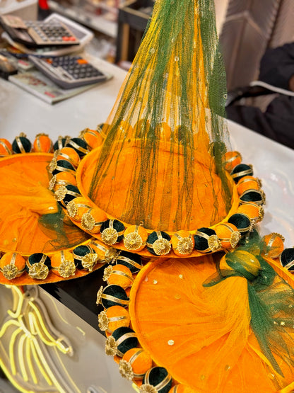 Velvet Ball Net Mehndi Tray