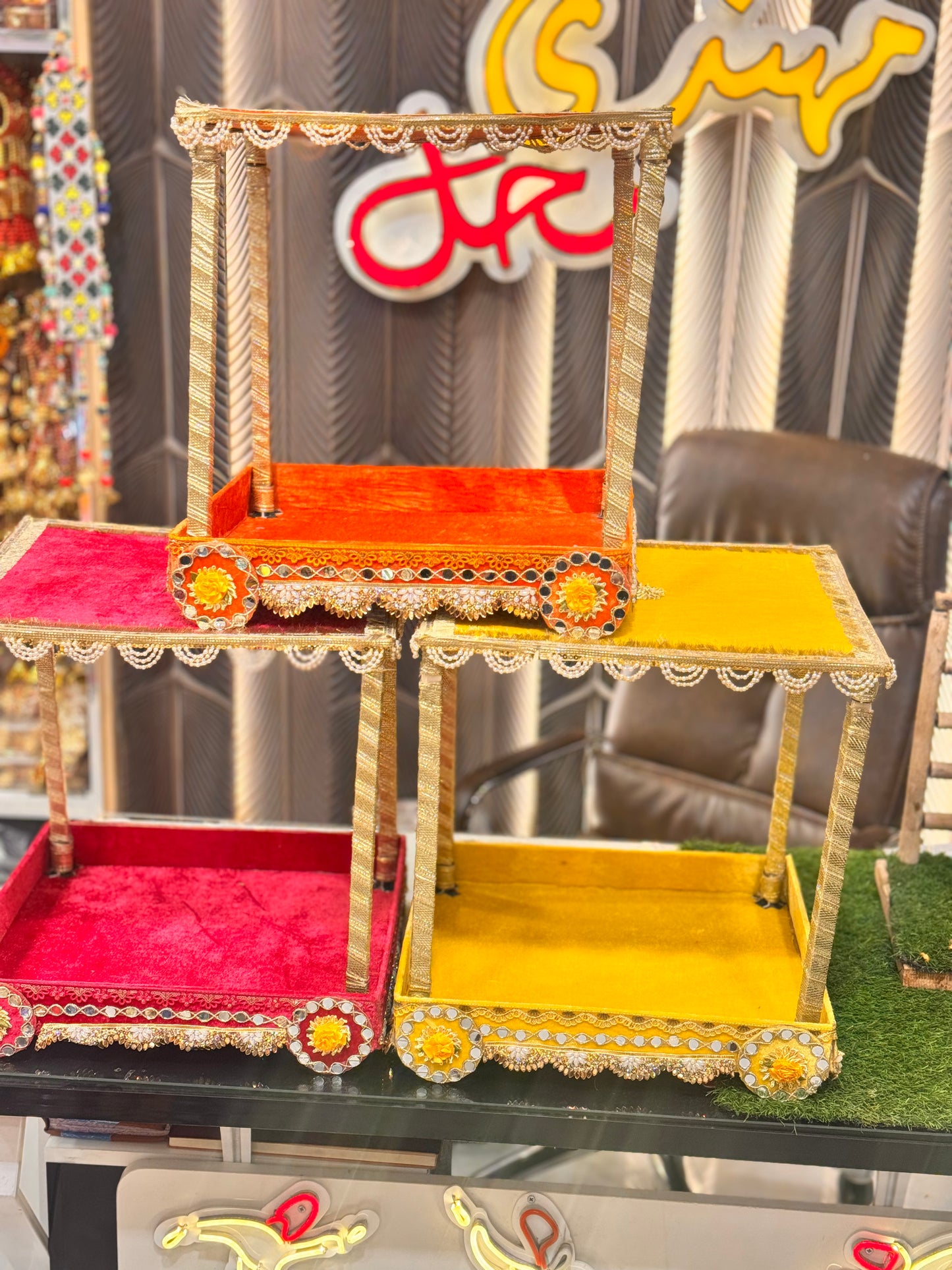 Velvet Cart Tray