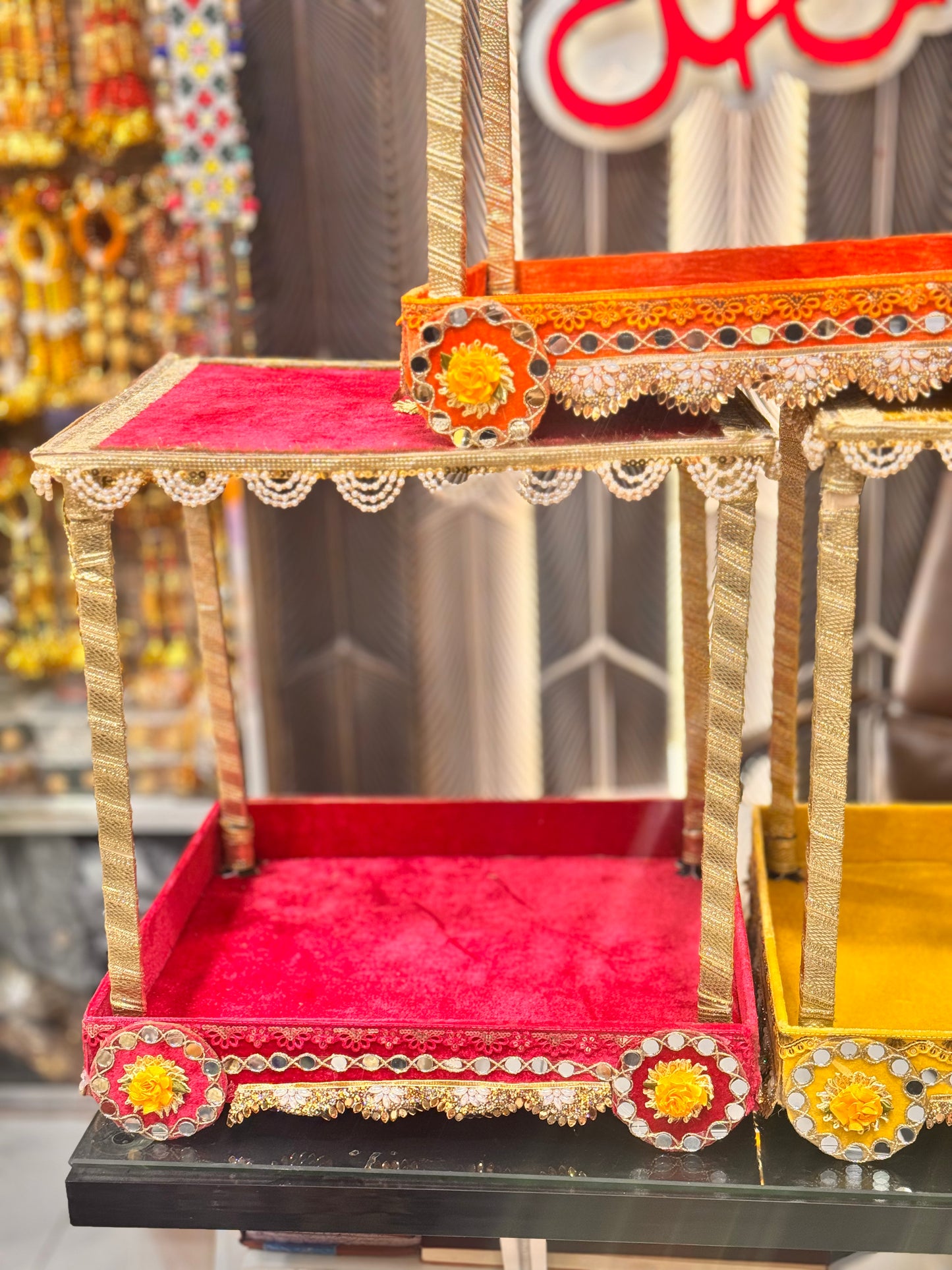 Velvet Cart Tray
