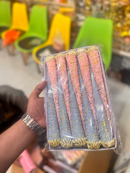 Mehndi Cone Pastel Theme Pack of 12