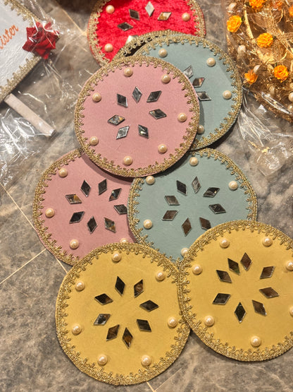 Velvet Mirror Plate Pastel Theme