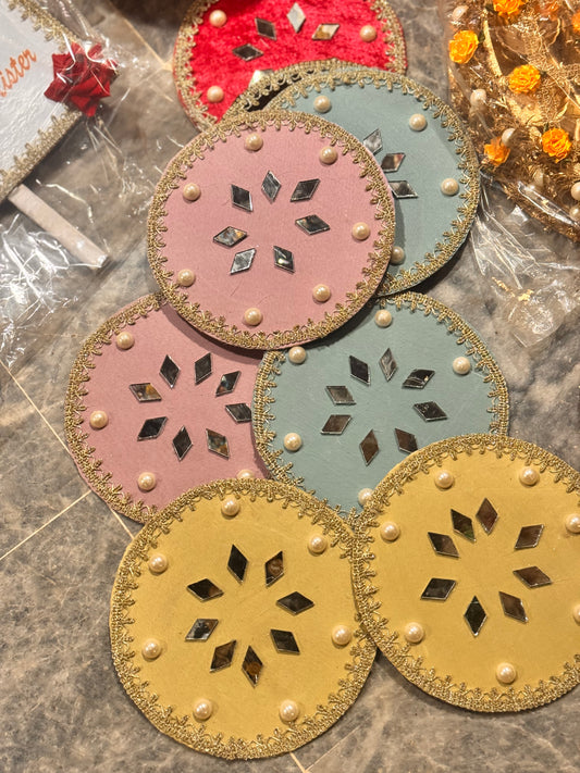 Velvet Mirror Plate Pastel Theme