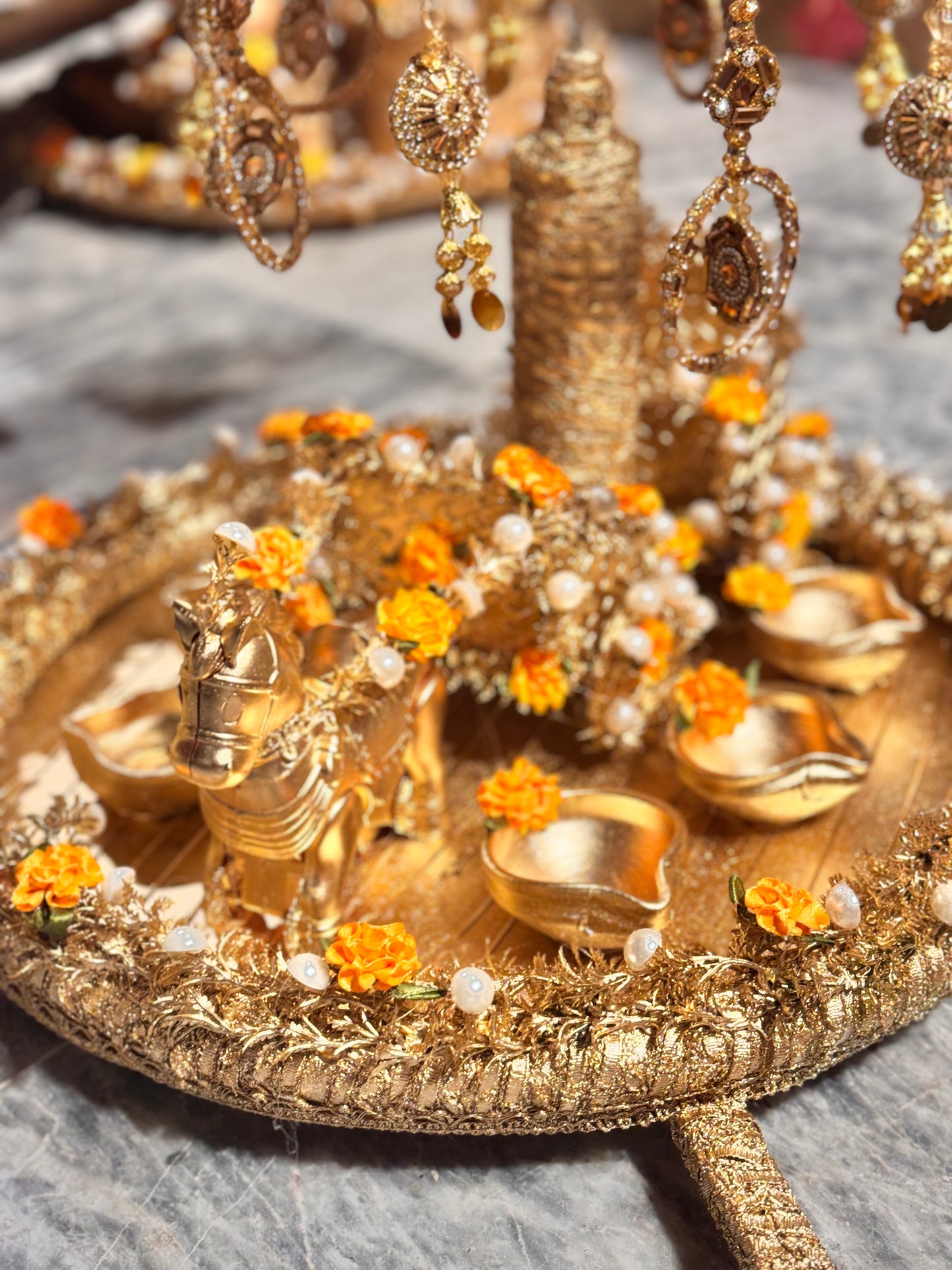 Gold Work Baghi Thaal