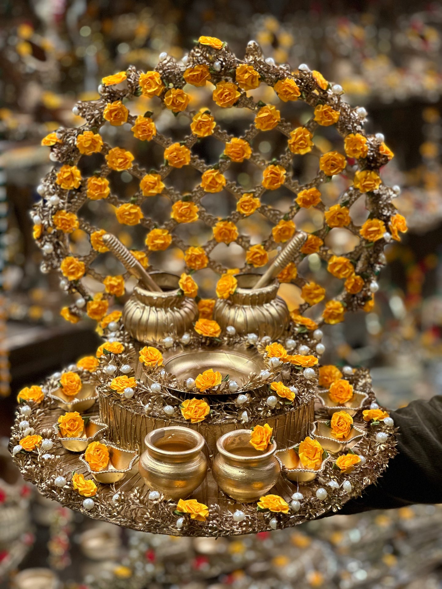 Gold Work Back Frame Thaal