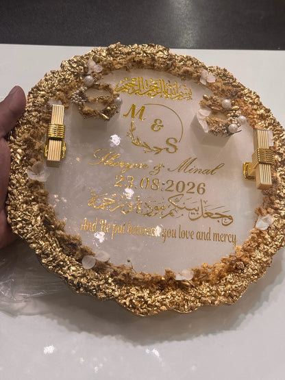 Brown Hash Resin Plate