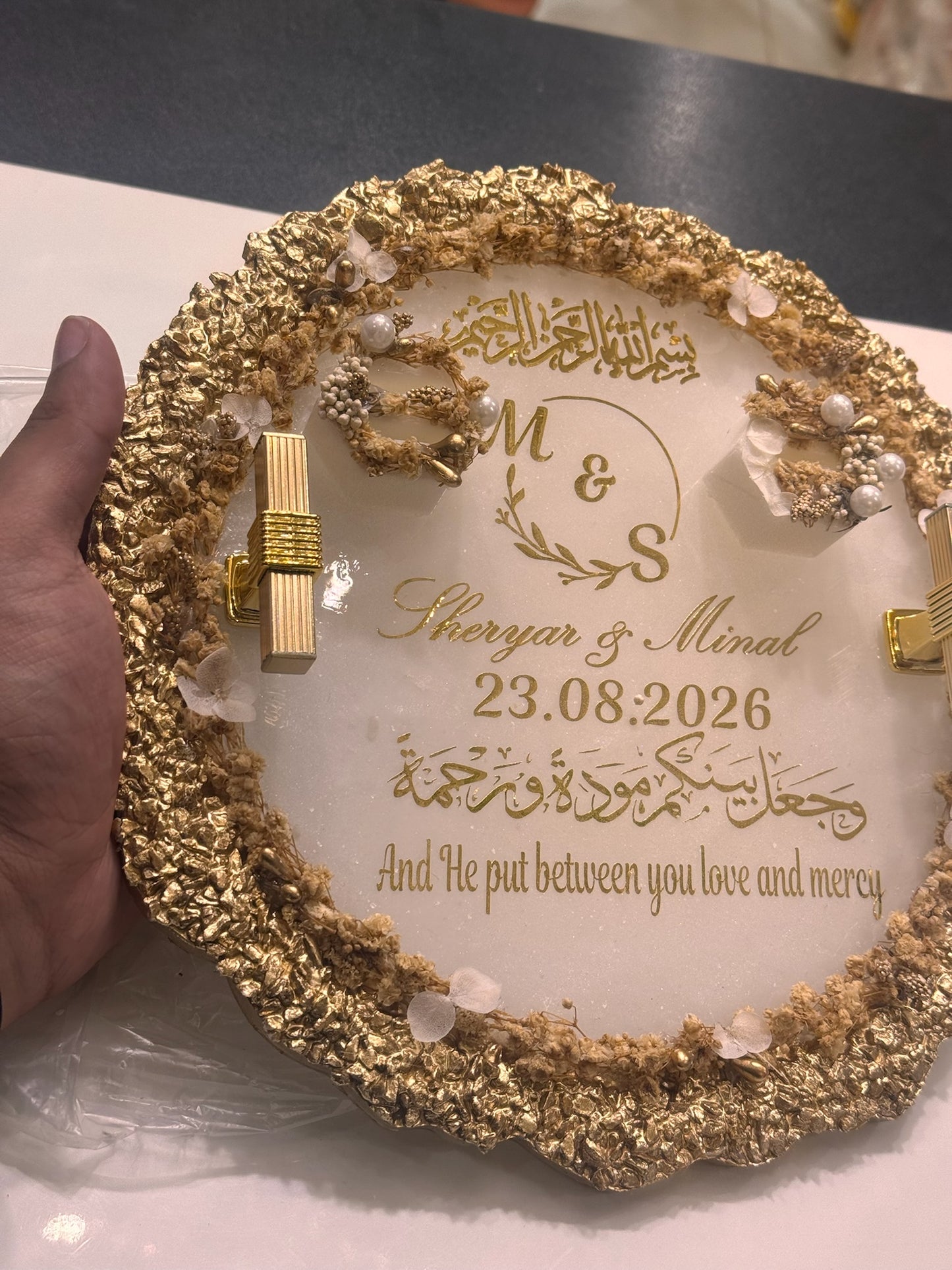 Brown Hash Resin Plate