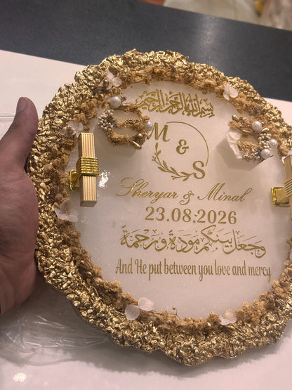 Brown Hash Resin Plate