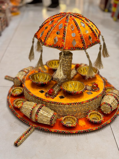 Velvet Step Umbrella Thaal Design 2