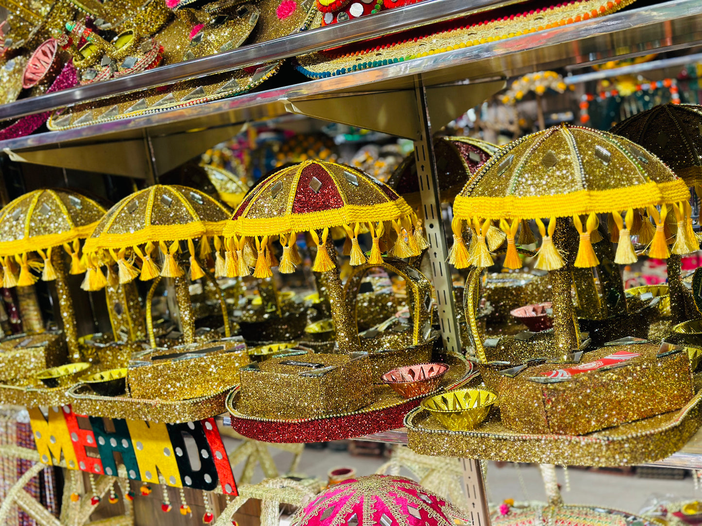 Glitter Umberalla Rasam Thaal
