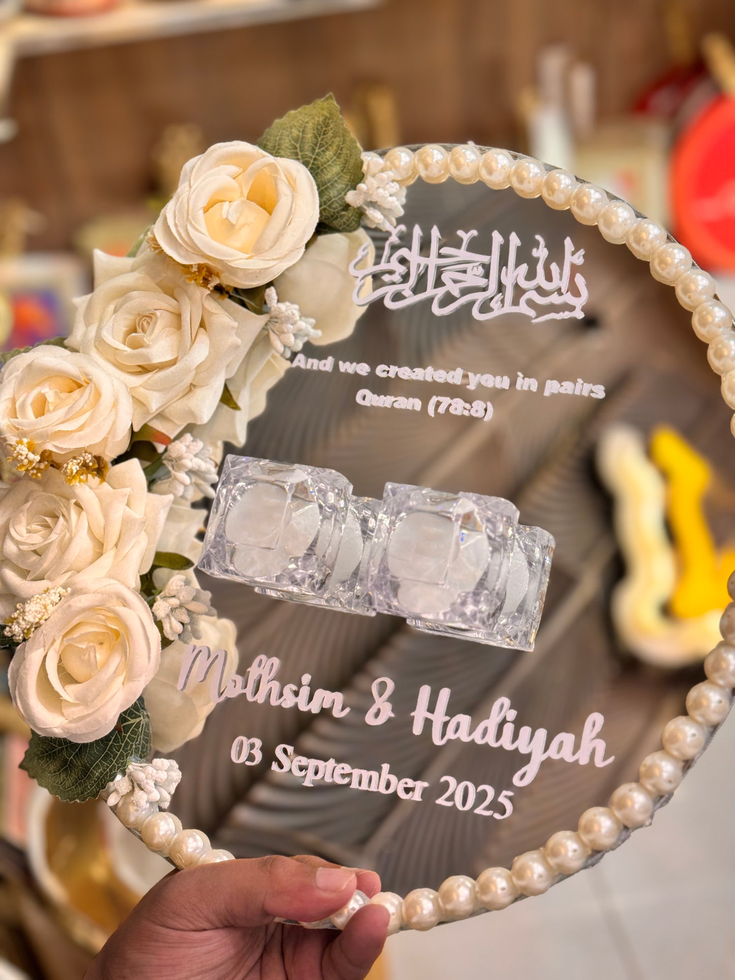 Mirror Writing Ring Tray