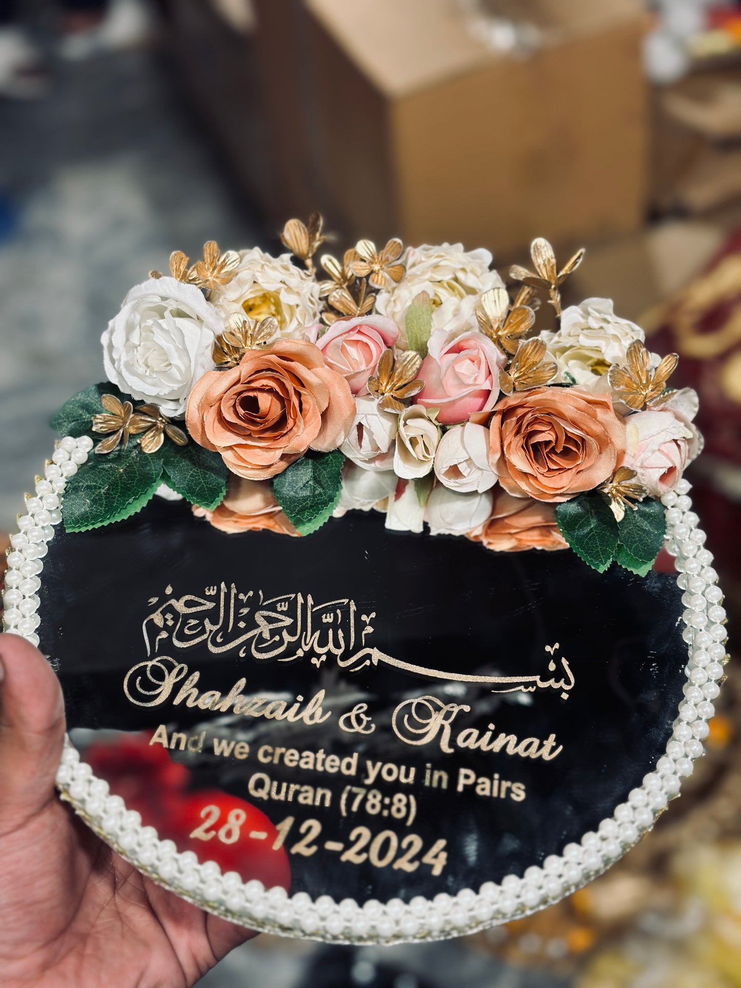 Mirror Writing Ring Tray