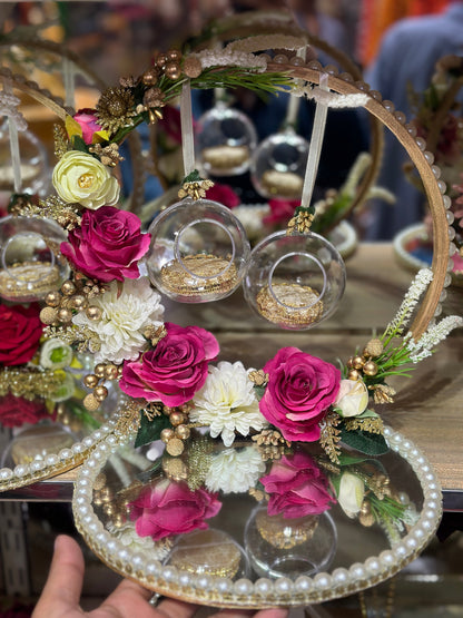 Crystal Globe Ring Plate