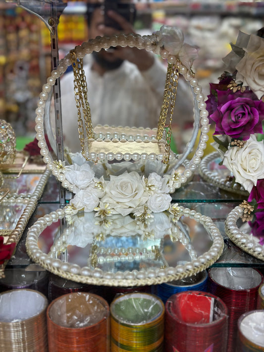 Mirror Base Jhoola Ring Plates